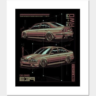 EDM - E39 M5 - CarCorner Posters and Art